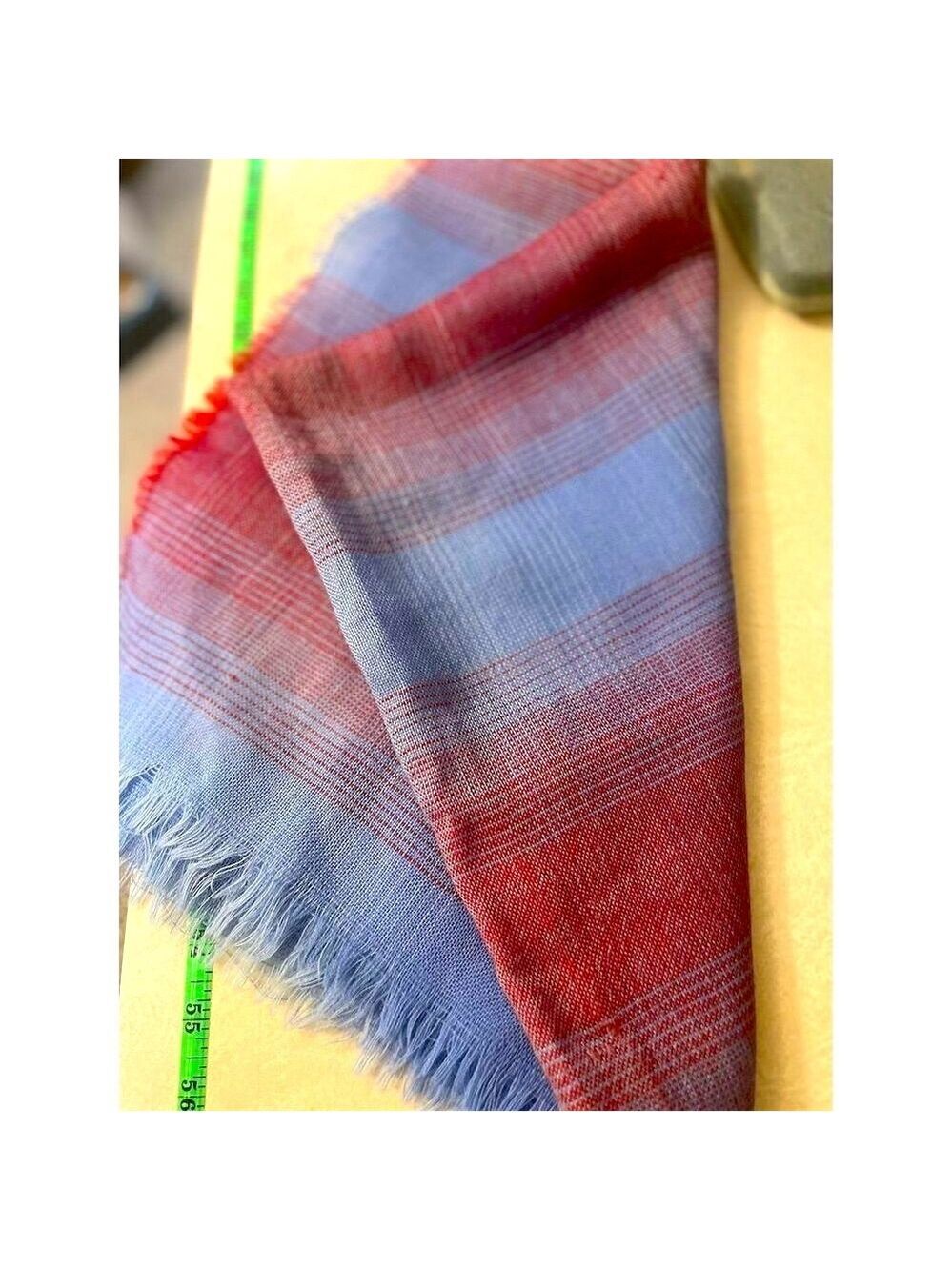 Zena Unisex Multicolor Geometric Handwoven Scarf with Fringe